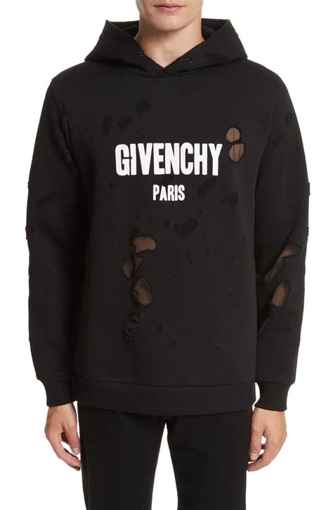 givenchy celebrities sweater|Givenchy distressed hoodie.